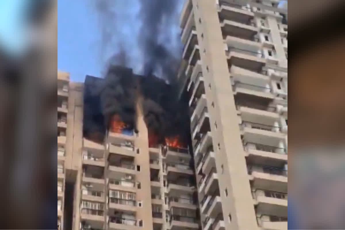 Noida High Rise Society Fire Accident :