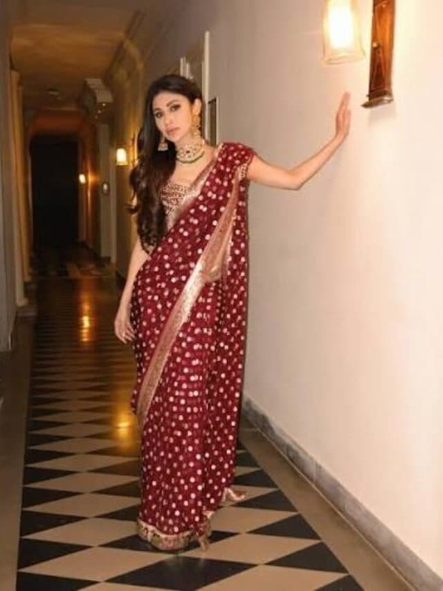 Mouni Roy Saree Look: Mouni Roy ने मरून साड़ी में शेयर की खूबसूरत तस्वीरें, देखकर हैरान रह गए फैंस