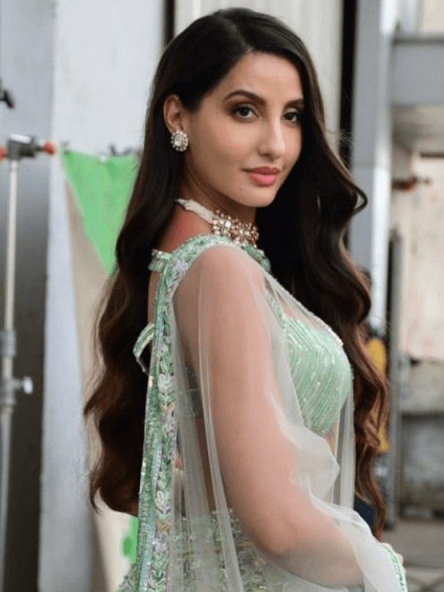 ग्रीन लहंगे में नोरा ने दिखाई ऐसी अदाएं, दिल थाम कर देखें हुस्न परी की दिलकश तस्वीरें…