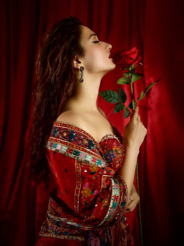 Tamannaah Bhatia Hot Look: बोल्ड मेकअप, हाथ में रेड गूलाब.. लाल लिबास में बला की खूबसूरत लगी तमन्ना भाटिया