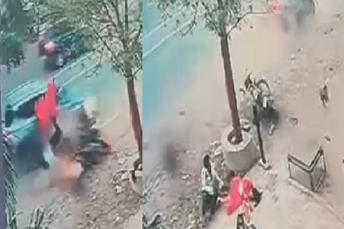 MP Accident Live Video: तेज रफ्तार कार ने बाइक सवार को मारी टक्कर, 5 फीट दूर हवा में उछली महिला, घटना का खौफनाक वीडियो आया सामने