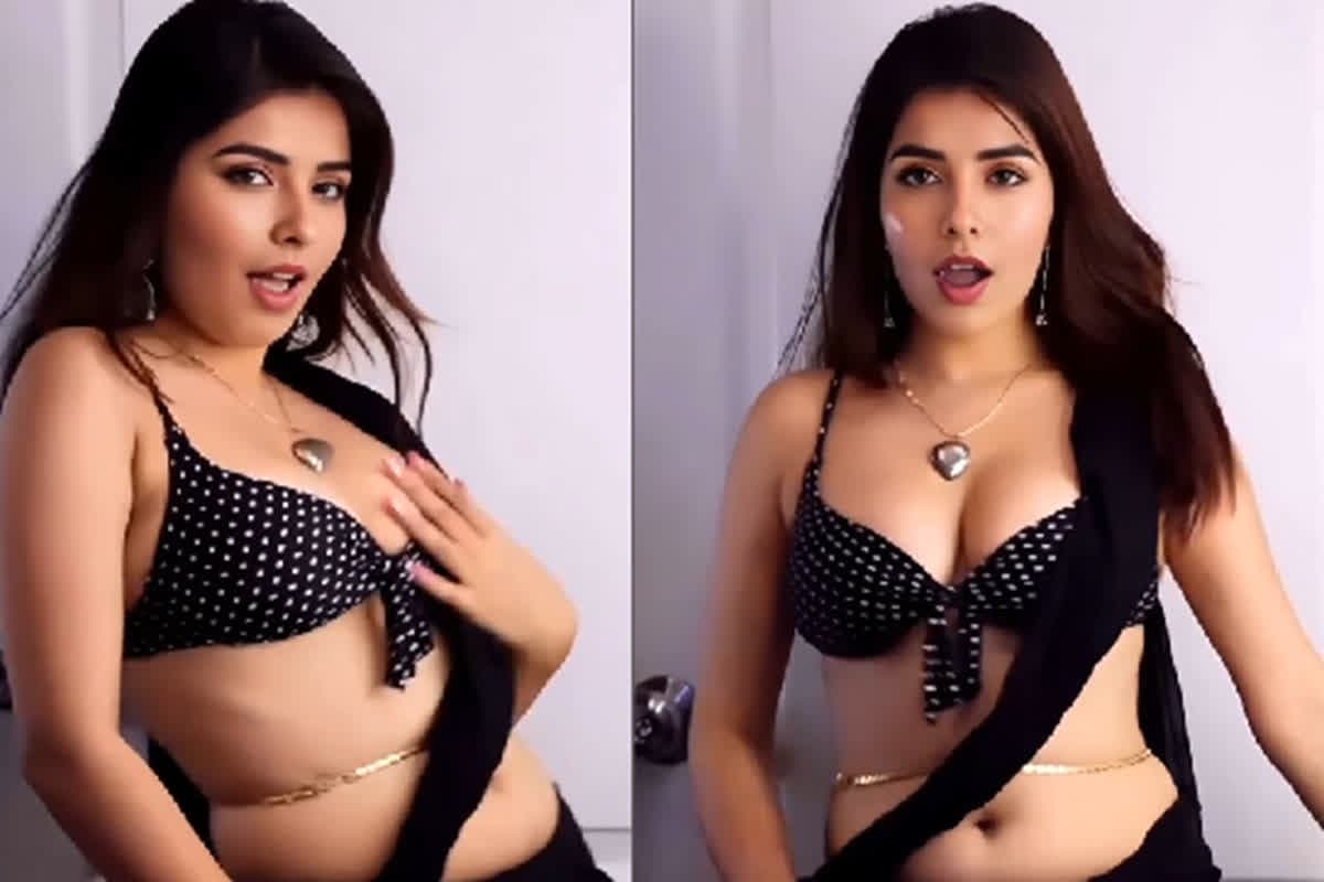 Indian Model Sexy Video: मॉडल भाभी ने ब्लैक ब्रा और साड़ी में लगाए देसी ठुमके, सेक्सी डांस मूव्स देख फिदा हुए फैंस, वायरल हुआ ये वीडियो