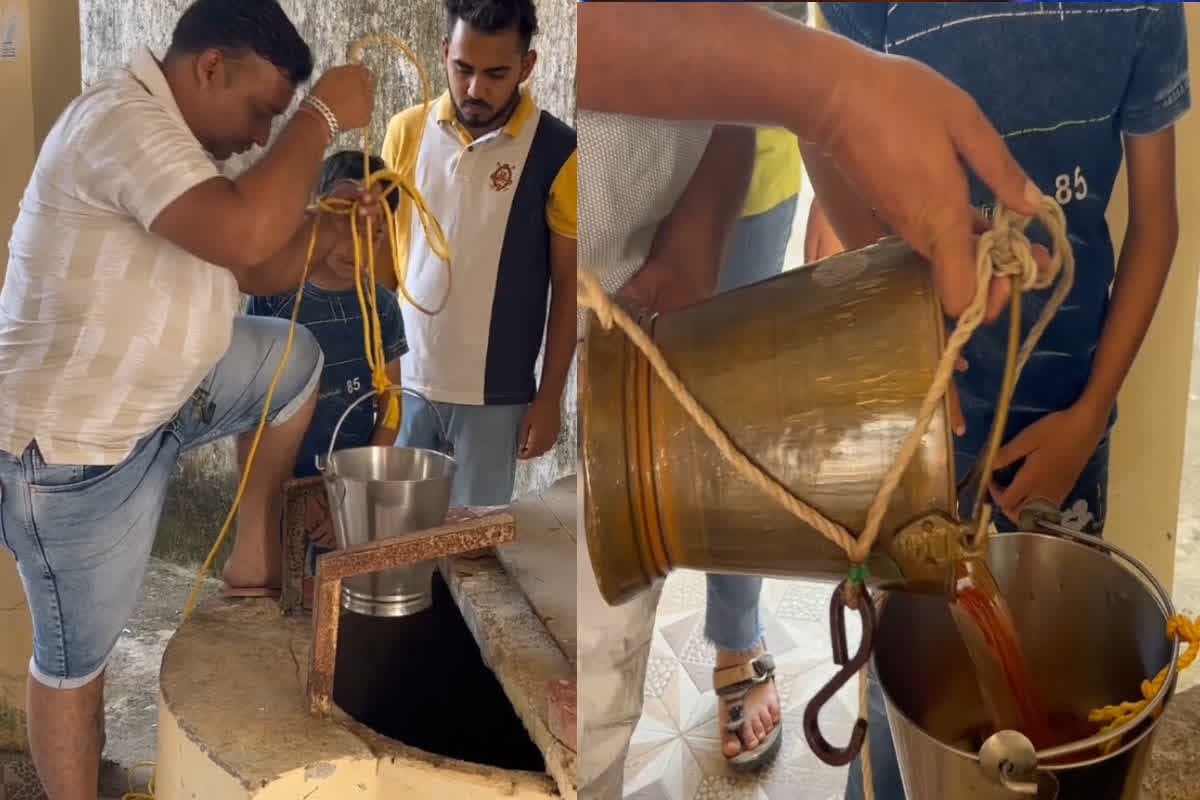 Dantewada News in Hindi: दंतेवाड़ा में कुंए से निकल रहा पेट्रोल, युवक ने रस्सी डालकर बाल्टी से निकाला, देखने उमड़ी भीड़