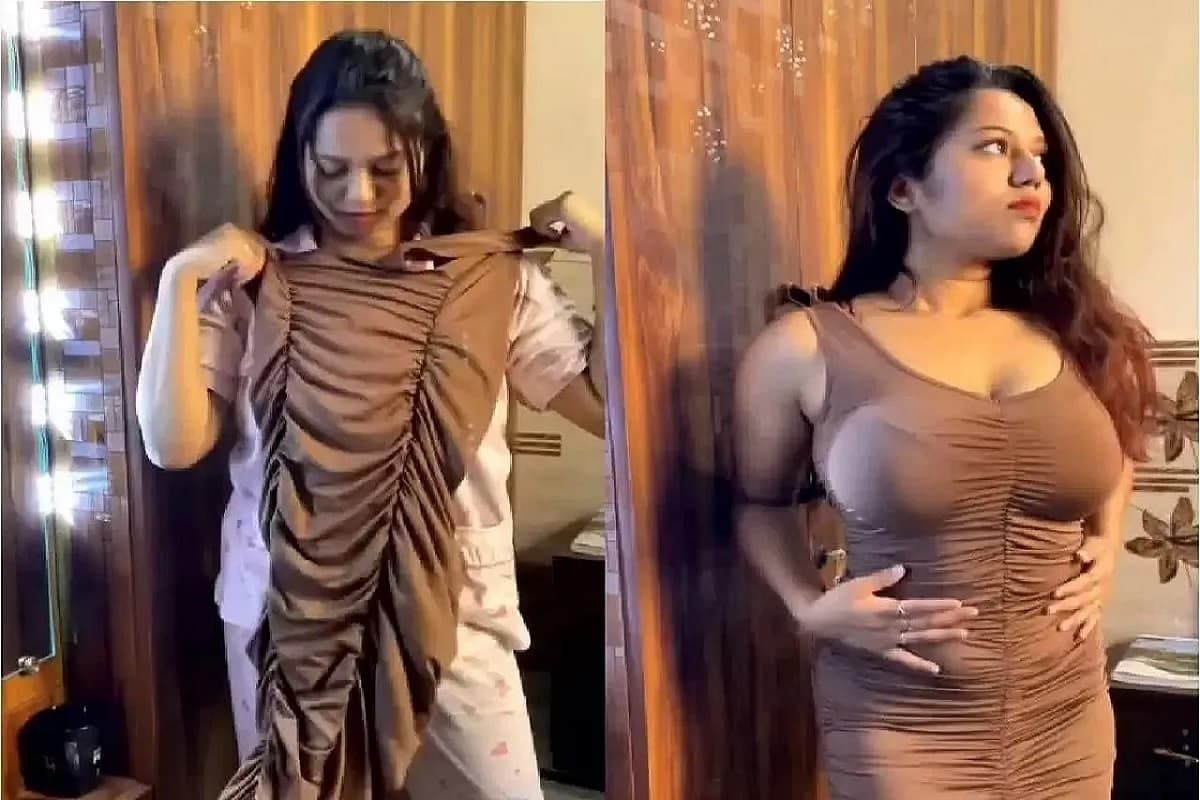 Sexy Video: कैमरा चालू कर कपड़े बदलने लगी देसी भाभी, सेक्सी अदाओं पर फिदा हुए लड़के, वायरल हुआ वीडियो