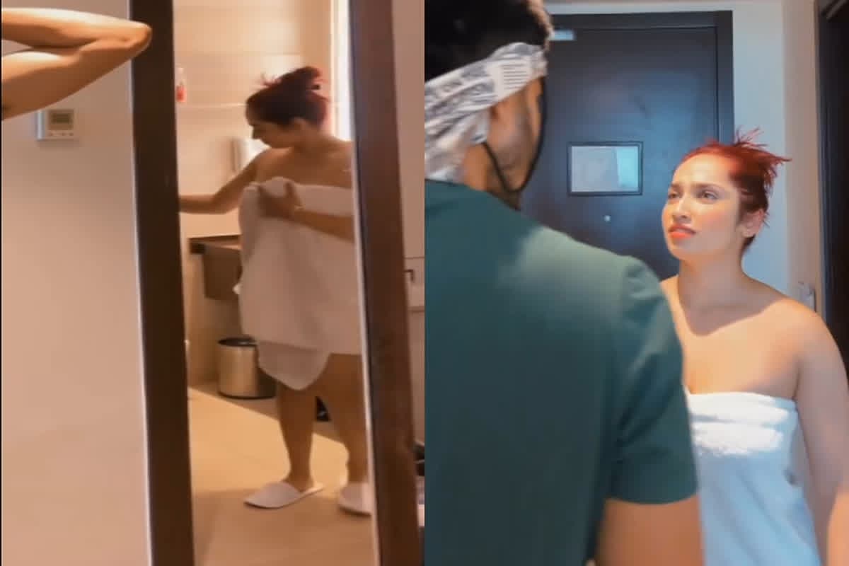 Aditi Mistry Hot Sexy Video: बॉथरूम से टॉवेल लपेटकर निकली अदिती मिस्त्री, बॉयफ्रेंड के सामने बदले कपड़े, भूल गई कैमरा बंद करना