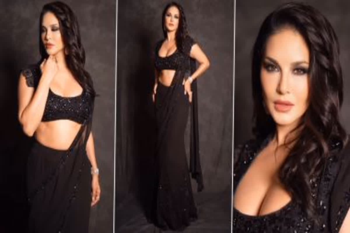 Sunny Leone Hot Video: देसी लुक में बला की खूबसूरत लगी Sunny Leone, ब्लैक साड़ी में शेयर किया बोल्ड वीडियो, देखें यहां