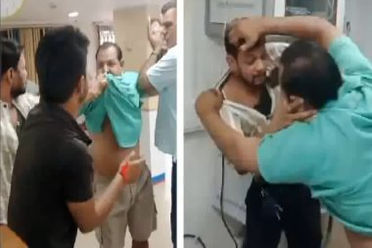Viral Video : बैंक मैनेजर और कर्मचारी को ग्राहक ने पीटा, जमकर हुई हाथापाई, आप भी देखें वीडियो