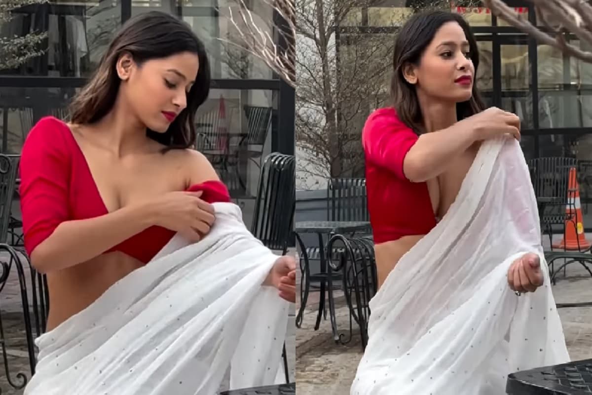 Desi Bhabhi Sexy Video: कैमरे के सामने देसी भाभी ने गिराया साड़ी का पल्लू, देखकर फैंस हुए घायल, अब सोशल मीडिया पर वायरल हुआ वीडियो