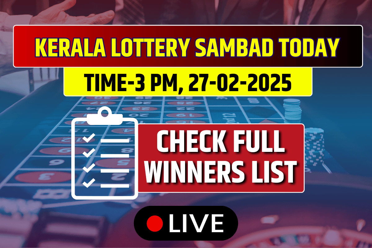 Kerala Lottery Sambad Today Result 3 PM Karunya Plus KN-562 Thursday 27-02-2025 DECLARED: 1st Prize Ticket No. (OUT) Check Full List