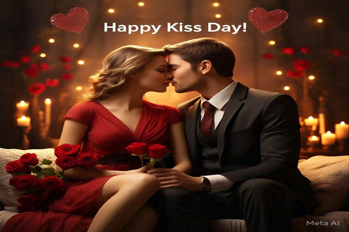 Kiss Day Shayari : ‘चूम लूं तेरे होठों को दिल की ये ख्वाहिश..’ Kiss Day पर पार्टनर को भेजें ये रोमांटिक शायरी, पढ़कर लग जाएगी तन-बदन में आग