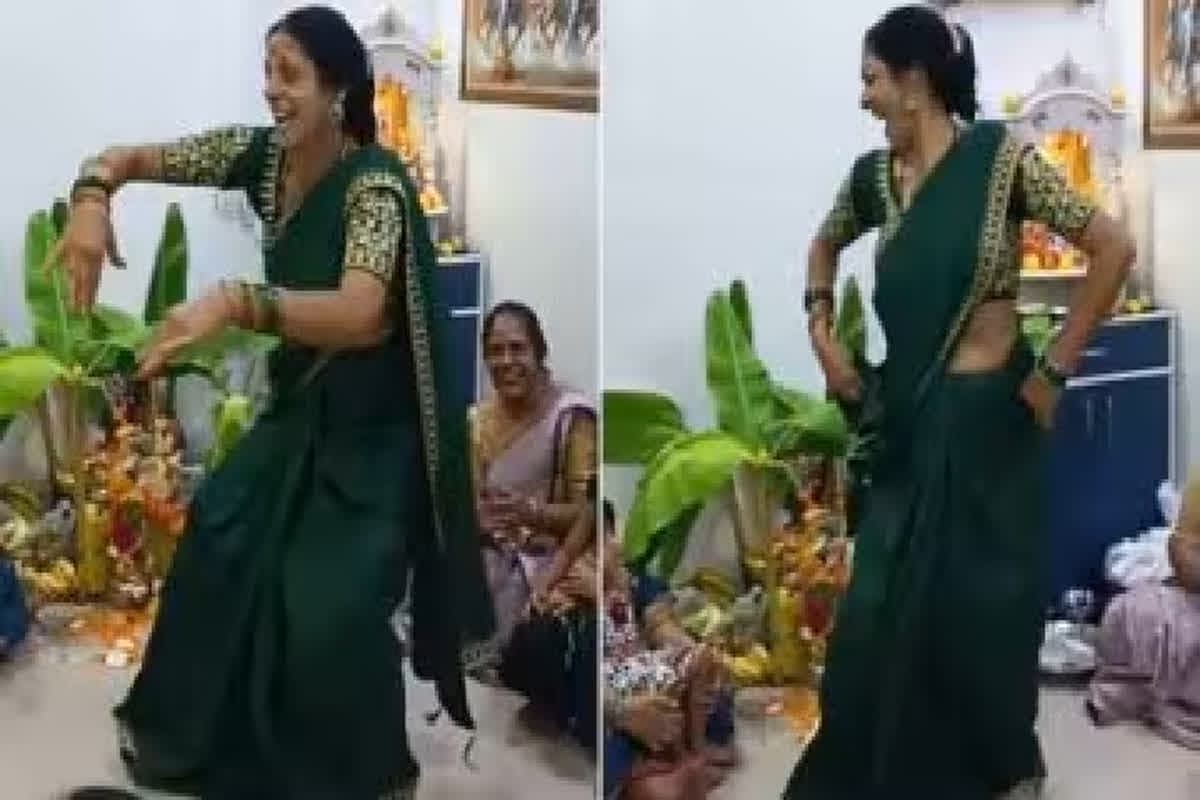 Aunty Viral Dance Video: भोजपुरी गाने पर आंटी ने किया धमाकेदार डांस, वीडियो देख हर कोई हुआ हैरान