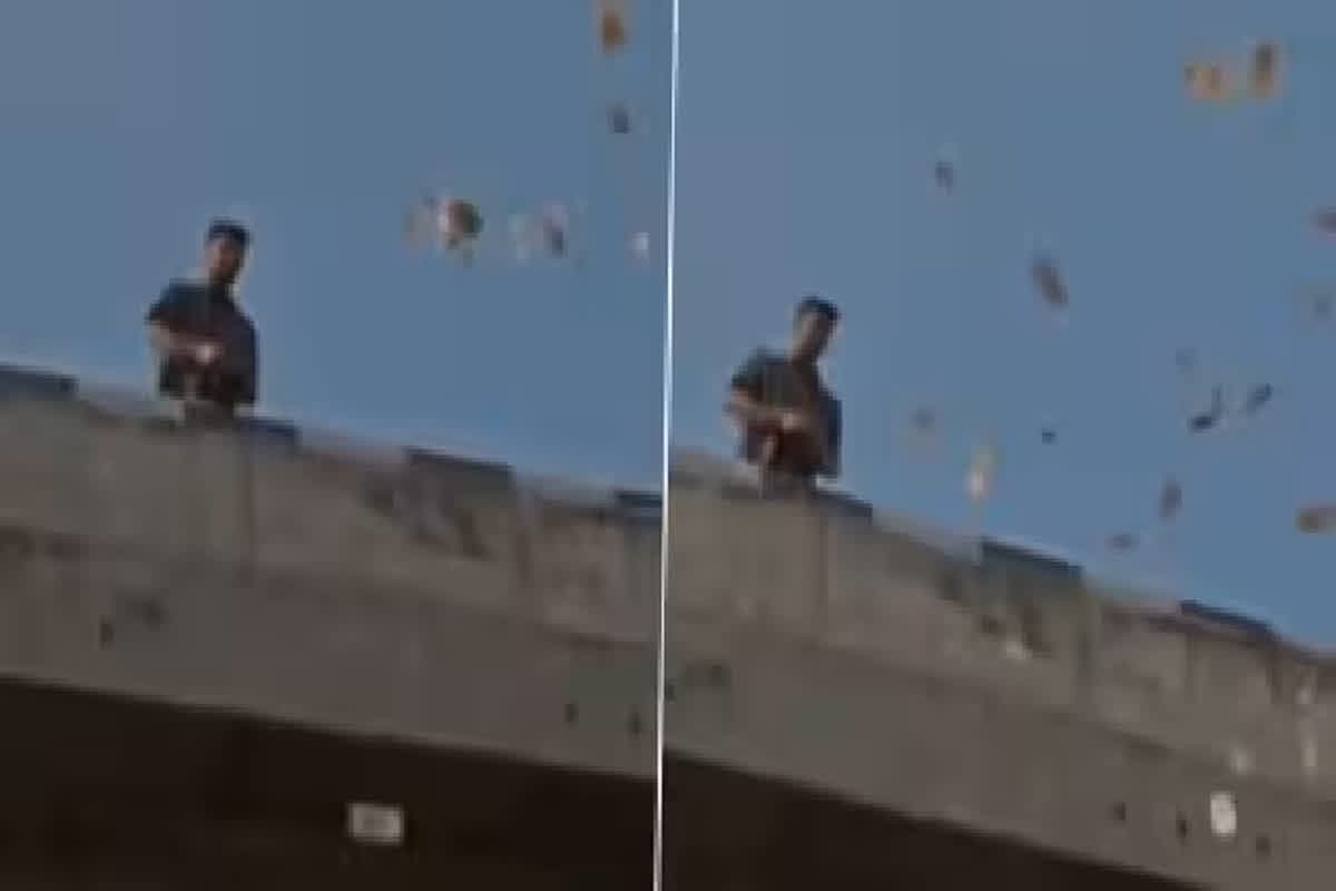 Youtuber Viral Video: फ्लाईओवर पर खड़े होकर युवक ने उड़ाए पैसे, लूटने के लिए मची भगदड़, देखें वायरल वीडियो