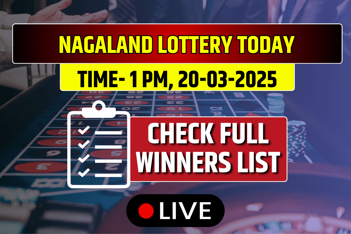 Lottery Sambad Today Nagaland State Result 1:00 PM 20-03-2025 Thursday: Lucky Draw DECLARED Check Winners List