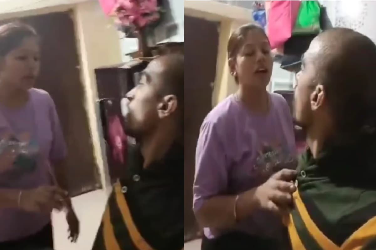 Husband- Wife Fighting Viral Video: ‘मम्मी मुझे बचाओ..’ बंद कमरे में पत्नी ने कर दी पति की धुनाई, सोशल मीडिया में तेजी से वायरल हुआ वीडियो