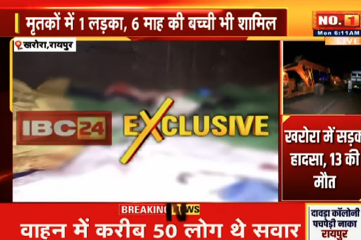 Road Accident In Raipur: 13 लोगों की हुई मौत, 10 से ज्यादा लोग हुए घायल, राजधानी में आपस में भिड़े माजदा वाहन और ट्रेलर