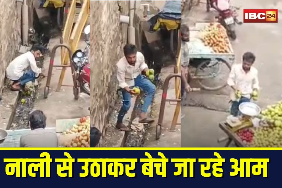 Khandwa Viral Video: नाली से निकाले आम, ठेले पर सजाकर बेचने पहुंचा.. वायरल वीडियो देख लोग बोले- अब फल खाने से डर लगने लगा है