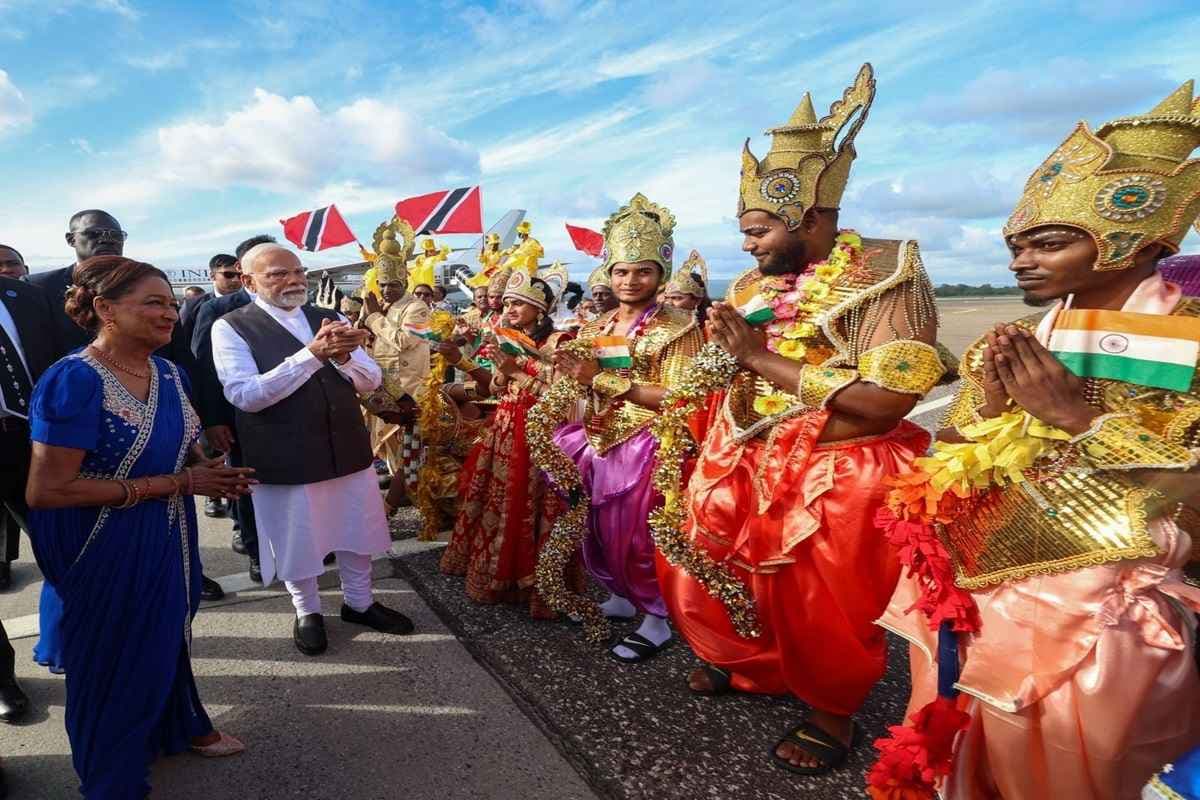 PM Modi Trinidad and Tobago Visit: बिहार की बेटी के देश पहुंचे पीएम मोदी, भोजपुरी चौताल की गूंज से हुआ भव्य स्वागत, संबोधन में कही ये बड़ी बातें