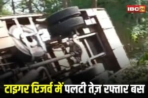Lormi Bus Accident: अचानकमार टाइगर रिजर्व में पलटी तेज़ रफ्तार बस, 25 यात्री थे सवार, कांच तोड़कर बचाई गई जिंदगियां