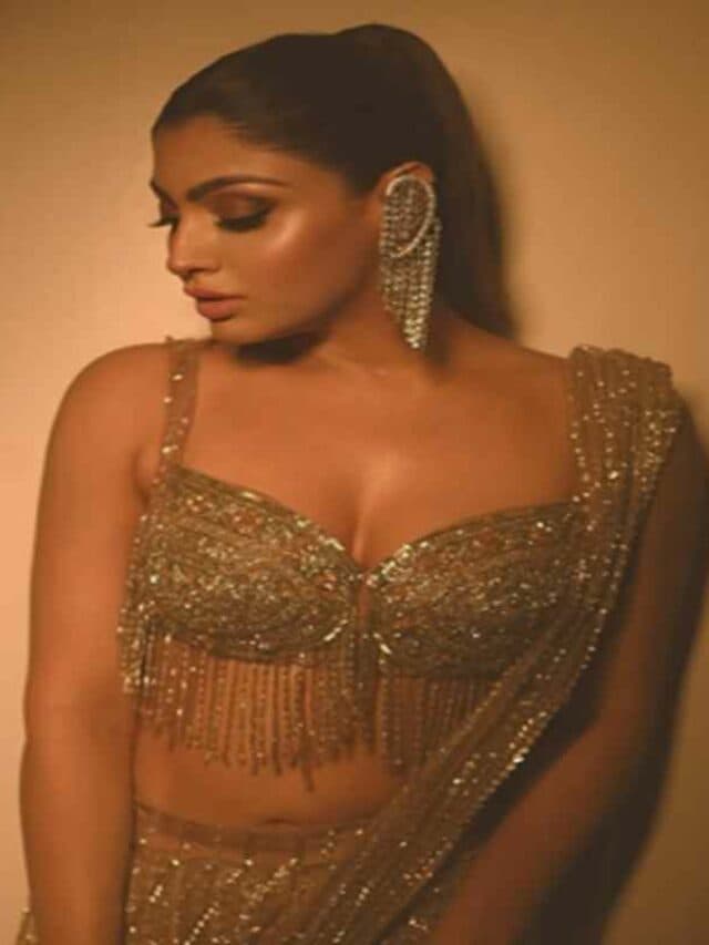 Akanksha Puri Hot Pic: चमचमाती साड़ी में बला की खूबसूरत लगी ये एक्ट्रेस, देखें तस्वीरें