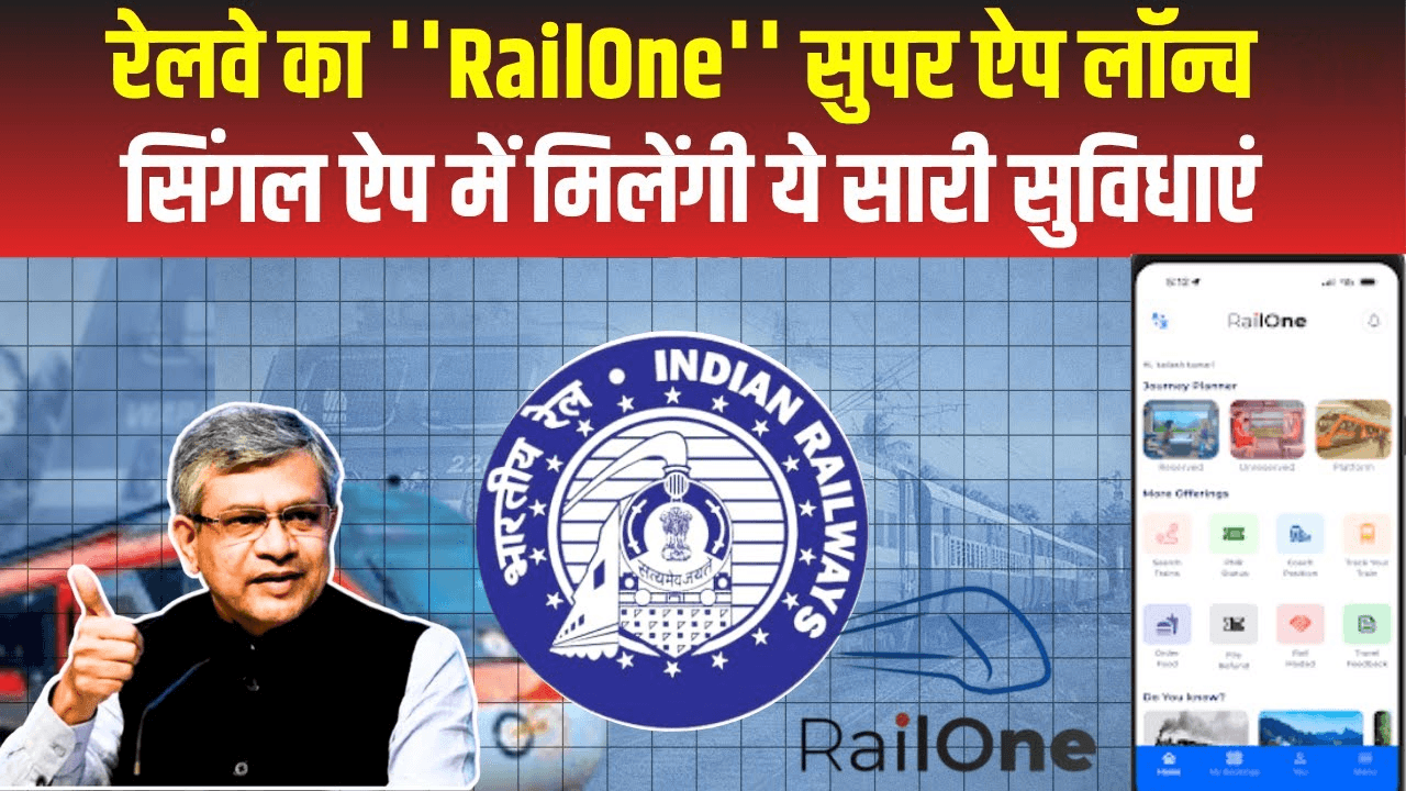 Railone App Launch : रेलवे का RailOne सुपर ऐप लॉन्च|