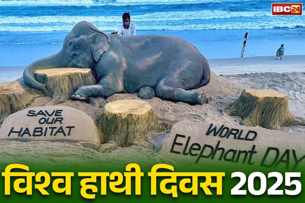 World Elephant Day 2025: पुरी के तट पर रेत से बनाई 12 फ़ीट लम्बे हाथी की कृति.. विश्व हाथी दिवस पर देखें सुदर्शन पटनायक की कलाकारी