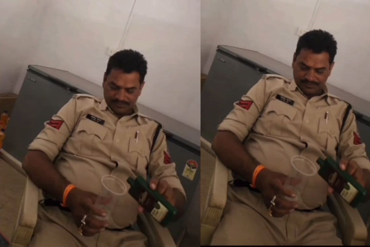 Police Viral Video: वर्दी में जाम छलकाते नजर आया प्रधान आरक्षक, वीडियो वायरल होने से मचा हड़कंप, अधिकारी ने कह दी ये बड़ी बात