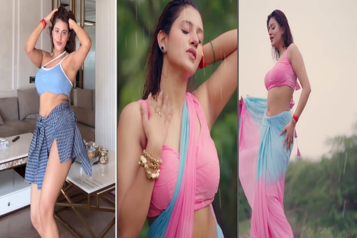 Sexy video: भीगी-भीगी साड़ी में मेरी जवानी जैसे…, अंजली अरोरा का सेक्सी वीडियो वायरल