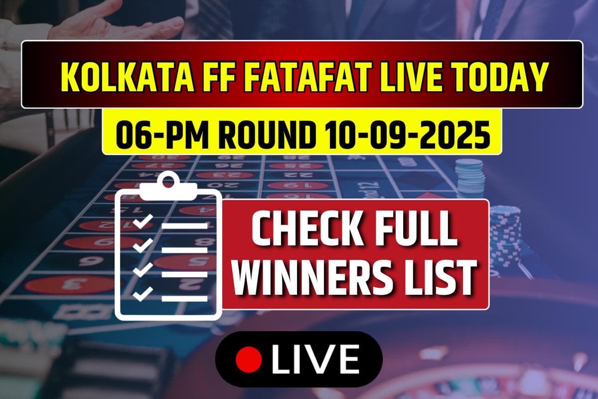 Kolkata FF Fatafat Result 10-09-2025: Wednesday 6PM Lucky Draw DECLARED Check Winners List!