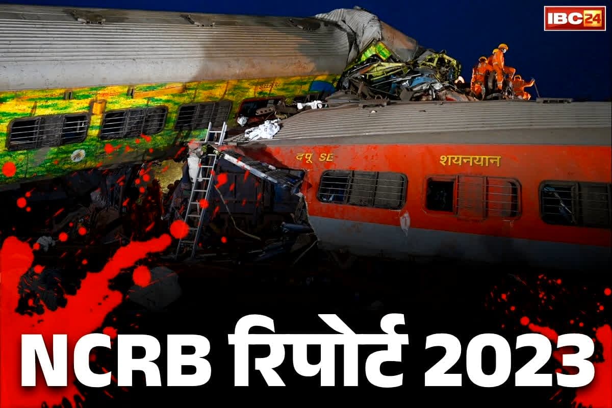 NCRB Report 2023: रेल दुर्घटनाओं में मारे गए करीब 22 हजार लोग.. हादसों के मामले में महाराष्ट्र और यूपी सबसे आगे, NCRB की रिपोर्ट में खुलासा..