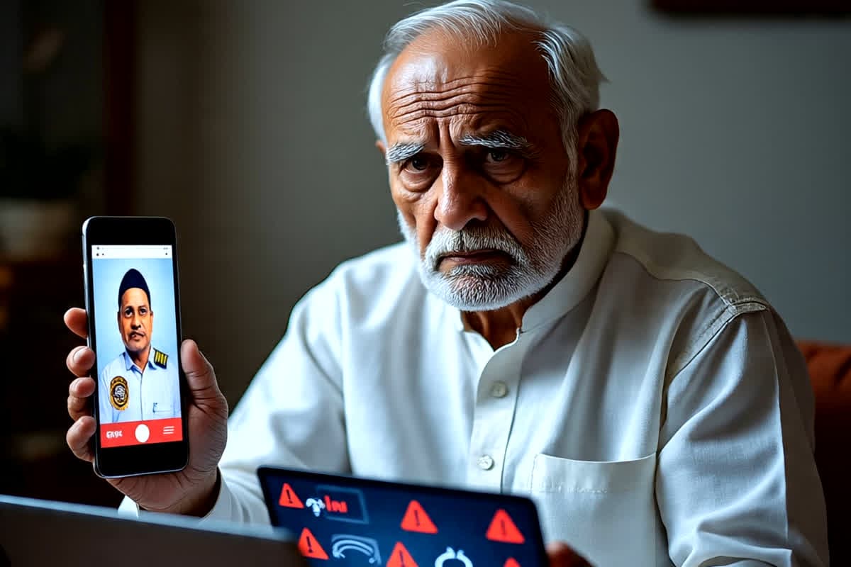 Bhind Cyber Crime : घंटों वीडियो कॉल पर रखा डिजिटल अरेस्ट, फिर दिखाया CBI का धौंस, रिटायर्ड शिक्षक से ठगों ने ऐसे लूटे लाखों रुपये