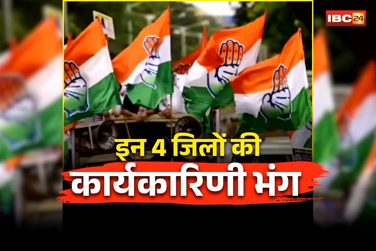 MP Congress District Executive News: प्रदेश कांग्रेस का बड़ा एक्शन, इन 4 जिलों की कार्यकारिणी भंग, AICC के निर्देश के बाद लिया गया फैसला