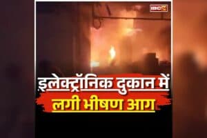 Fire in Electronic Shop: इलेक्ट्रॉनिक दुकान में लगी भीषण आग, दूर-दूर तक नजर आया आग का गुब्बार, आसपास के इलाके में मची अफरातफरी