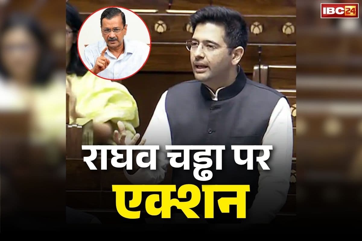 AAP Action on Rajya Sabha MP Raghav Chadha
