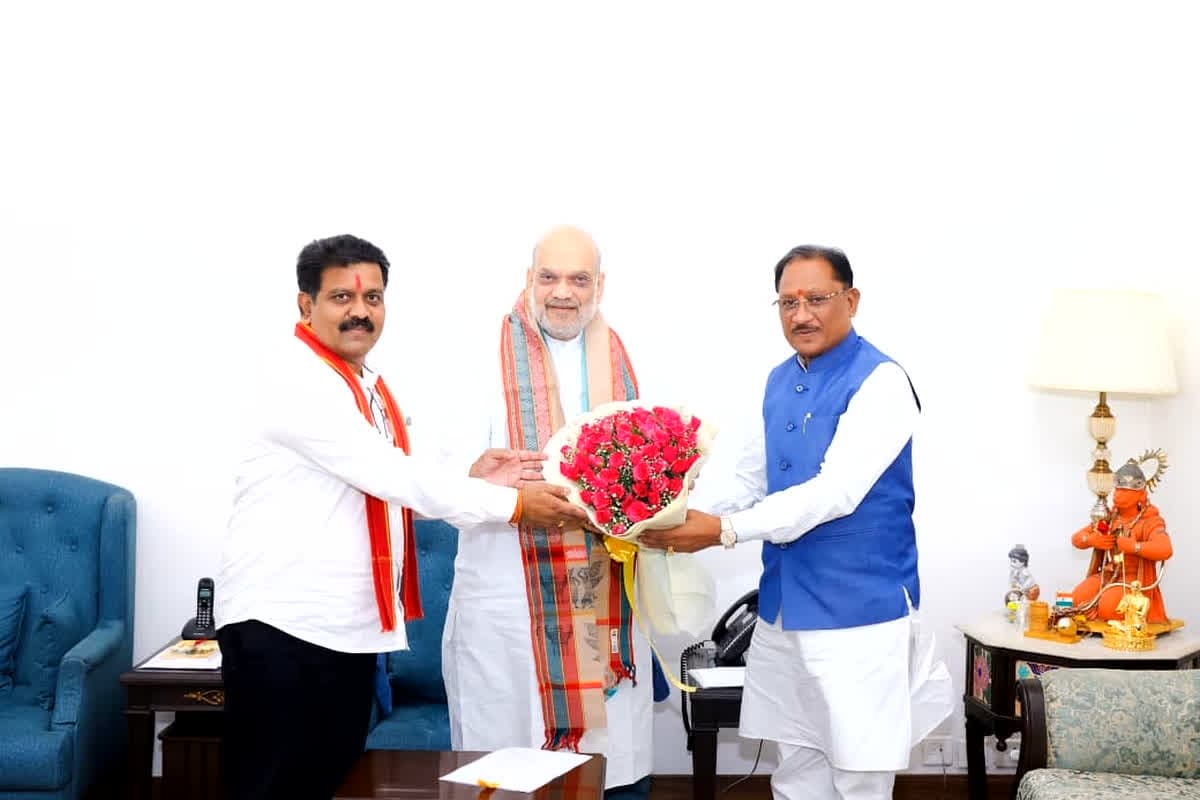 CM Sai Meet HM Amit Shah/Image Credit: CG DPR