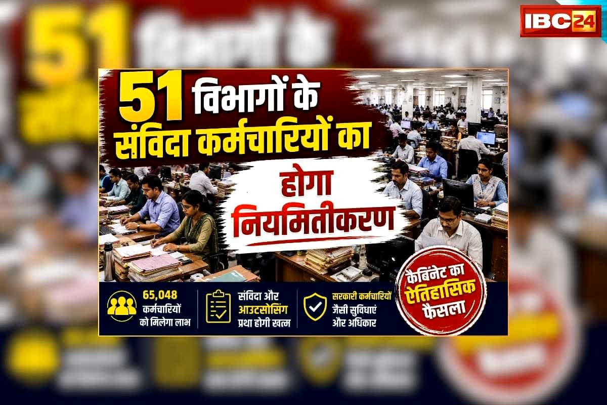 Contract Employees Regularization Order News: 51 विभागों में कार्यरत संविदा कर्मचारियों का होगा नियमितीकरण, कैबिनेट बैठक में सीएम ने लगाई मुहर, एक साथ मिली उम्र भर की खुशियां
