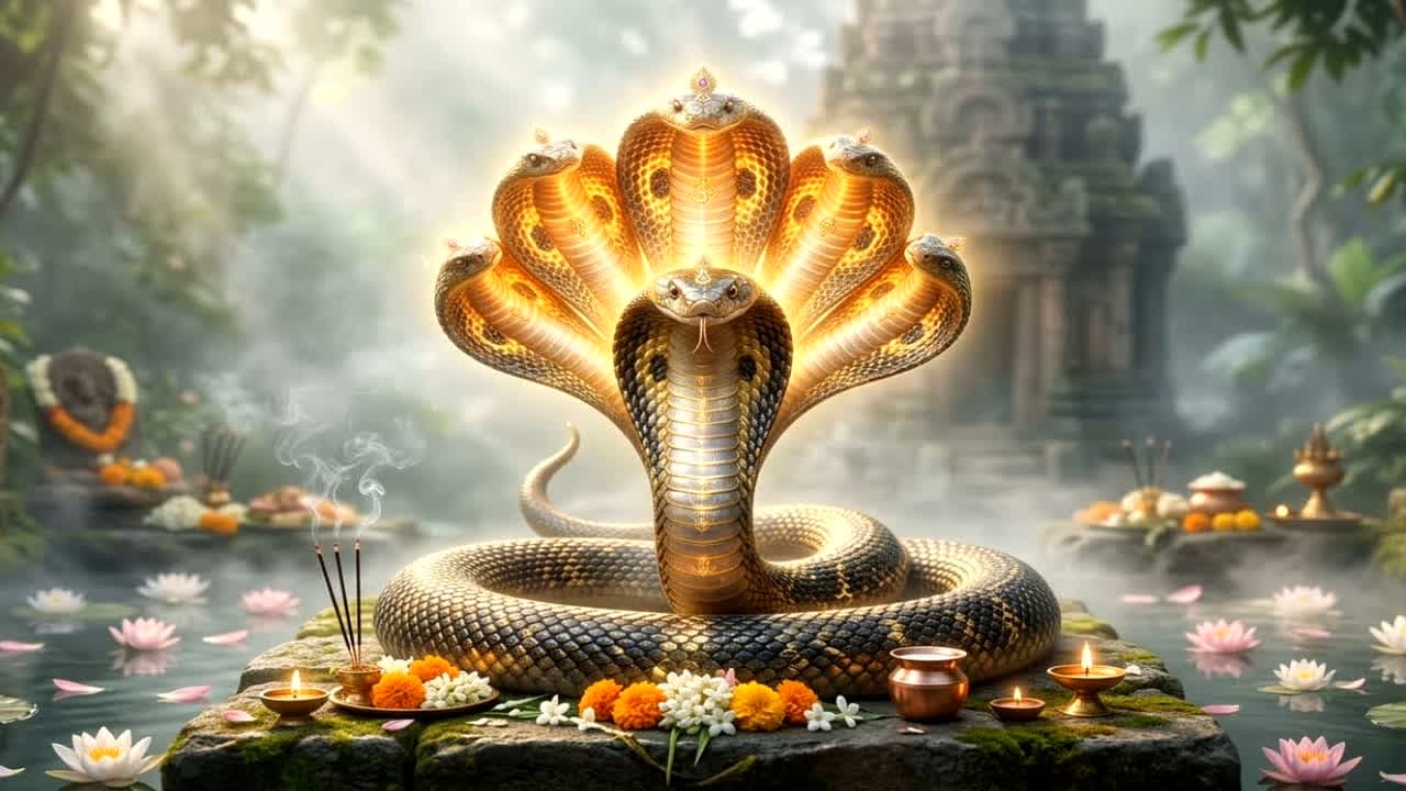 Nag Panchami 2026: आखिर पृथ्वी पर कैसे आए शक्तिशाली नाग? जानिए धरती पर अष्टनागों के जन्म का वो रहस्य, जिसे सुनकर देवता भी चौंक गए!