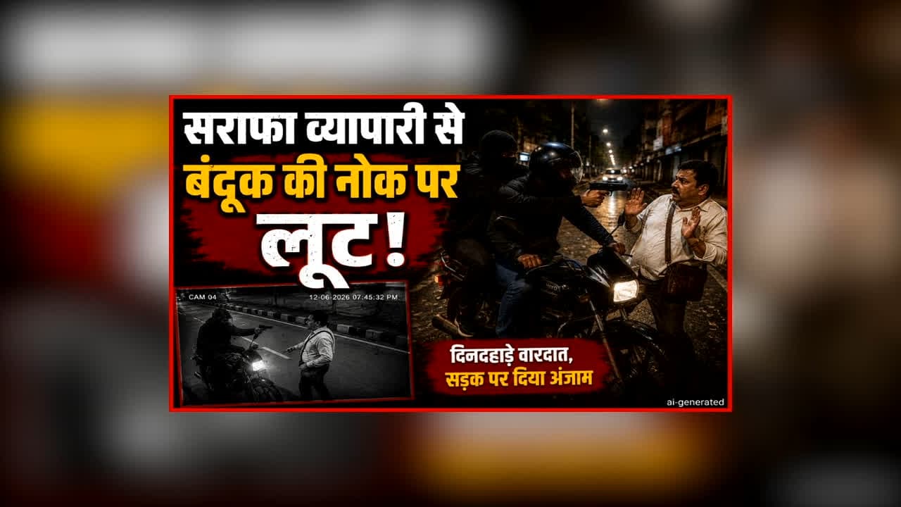Vidisha Robbery News: बंदूक की नोक पर सराफा व्यापारी से लूट, 70 लाख का सामान ले उड़े लुटेरे, जाते-जाते मार दी गोली