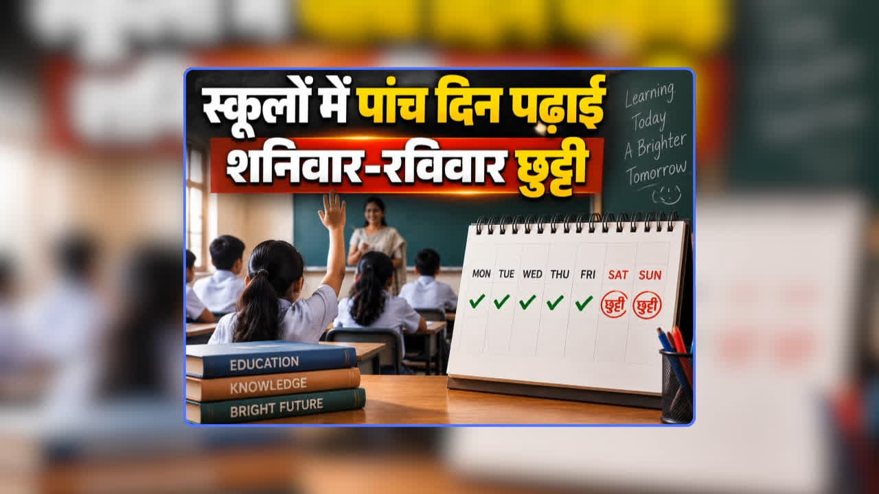 Saturday-Sunday Holiday in School: स्कूलों में 5 दिन वर्किंग सिस्टम…शनिवार-रविवार को छुट्टी, स्टूडेंट्स के साथ शिक्षकों की भी होगी बल्ले-बल्ले, शिक्षा मंत्री ने दी खुशखबरी