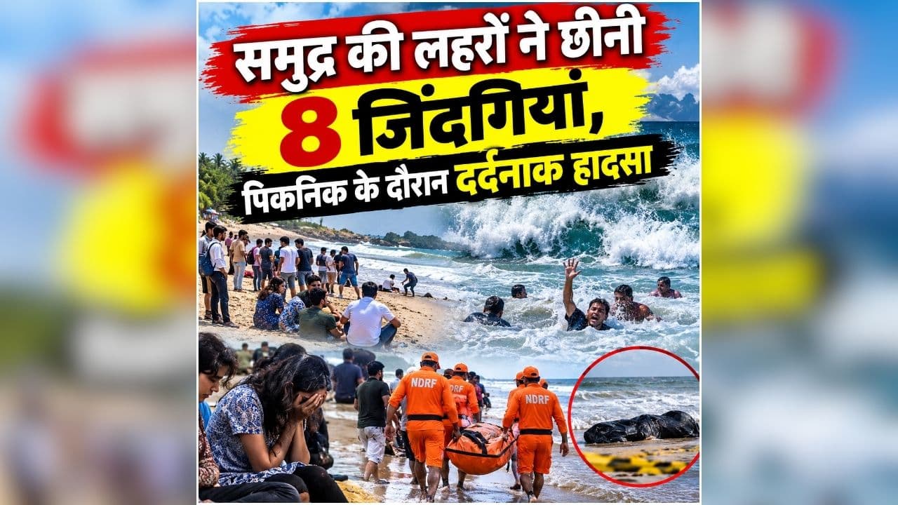 Raigad Diveagar Beach Incident: खुशियों के बीच अचानक मचा कोहराम, कुछ ही देर में बदल गया पूरा माहौल, 8 छात्रों की मौत से मचा हड़कंप