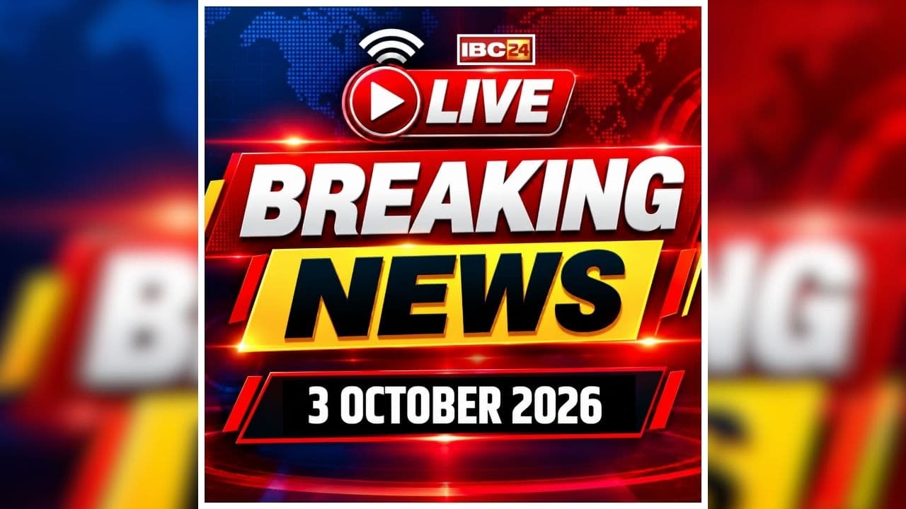 Today Live Breaking News and Updates 3 October 2026