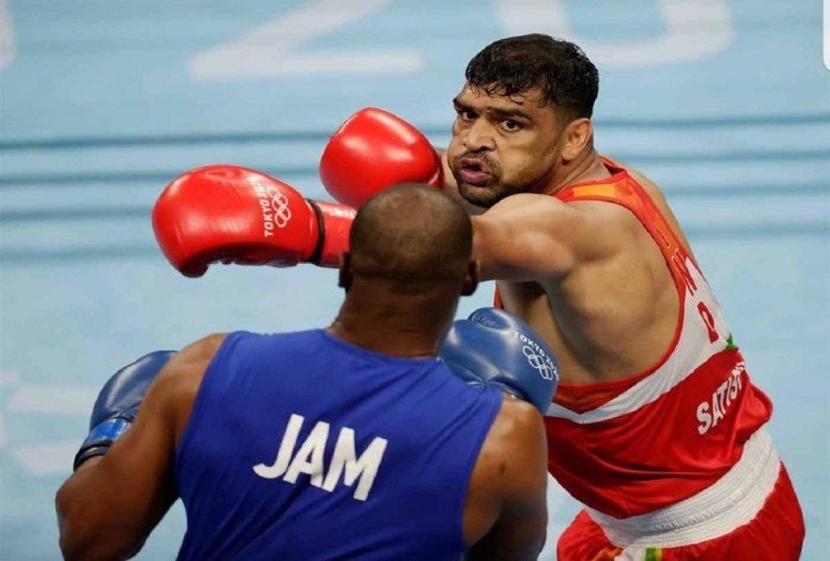 मुक्केबाज सतीश कुमार क्वार्टर फाइनल में विश्व चैम्पियन से हारकर बाहर,  माथे और ठोड़ी पर टांके लगवाकर उतरे थे मैदान में