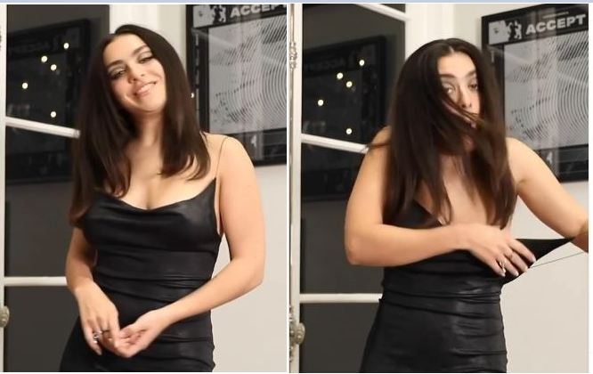 लाइव वीडियो में लेडी सिंगर के कंधे से फिसली ड्रेस, कैमरे में कैद हुआ Oops मोमेंट; देखें
