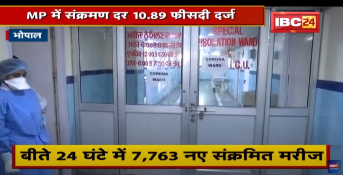 Madhya Pradesh Corona Update : 24 घंटे में 7763 नए केस | 1219 मरीज अस्पताल में भर्ती