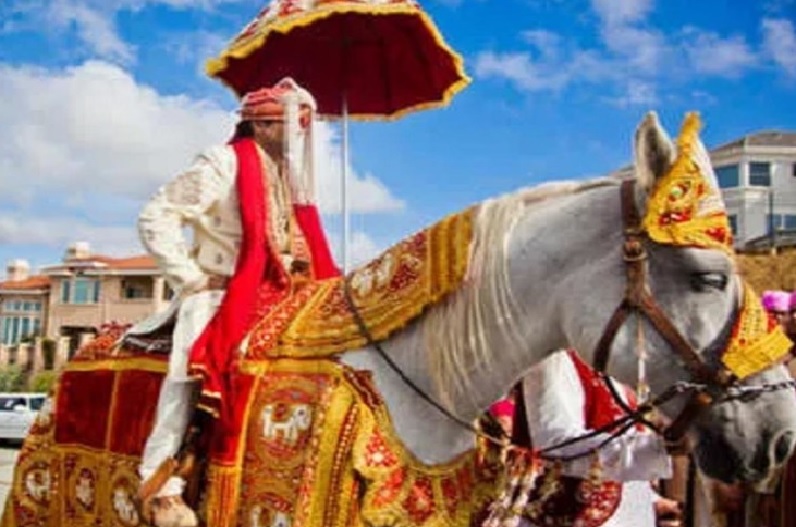आजादी के 75 साल बाद पहली बार घोड़ी पर बैठा दलित दूल्हा.. एसपी ने किया बारात का स्वागत