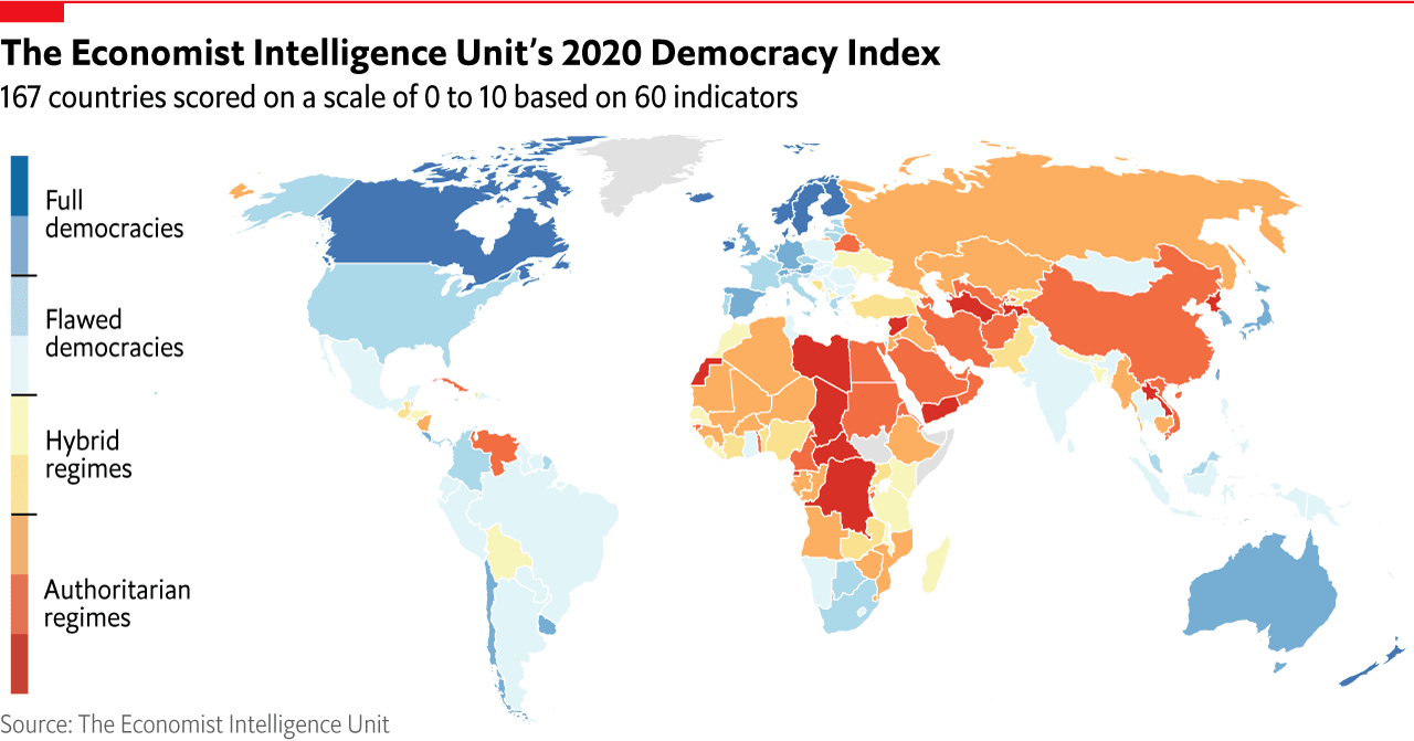 Democracy Index: लोकतांत्रिक देशों की सूची में नॉर्वे सबसे बेहतर, अफगानिस्तान खराब, भारत-अमेरिका त्रुटिपूर्ण लोकतंत्र..जानें स्थिति