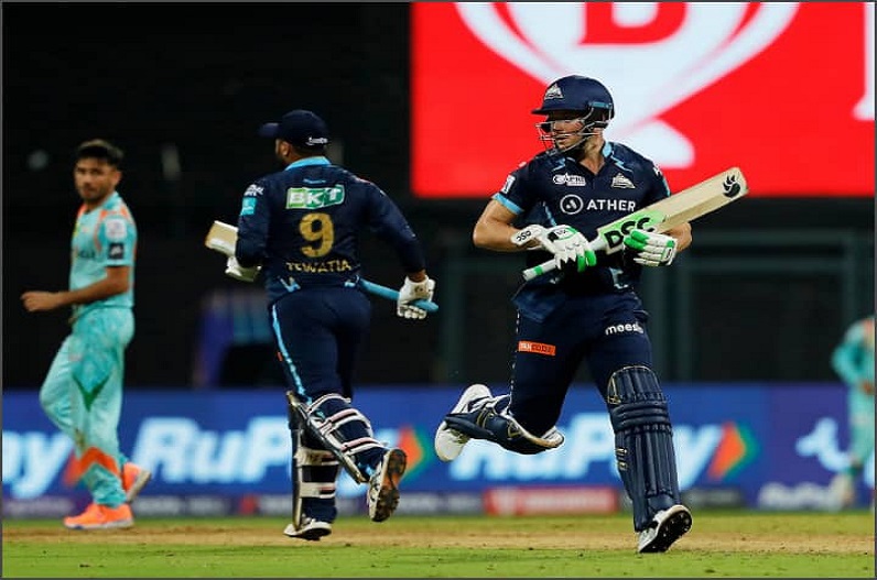 रोमांचक मुकाबले में गुजरात ने लखनऊ सुपर जायंट्स को 5 विकेट से दी पटखनी, मिलर और तेवतिया ने पलटा मैच