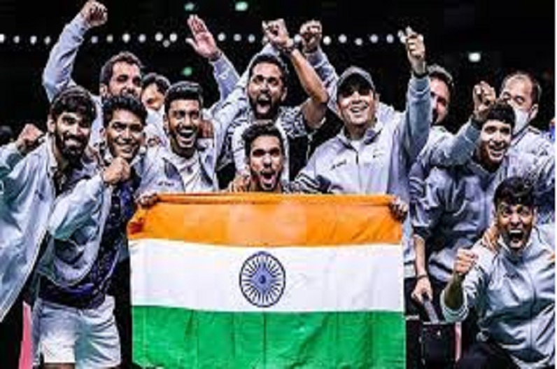 भारत ने पहली बार जीता थॉमस कप, 14 बार की रिकॉर्ड चैम्पियन इंडोनेशिया को हराया, गोल्ड मेडल किया अपने नाम
