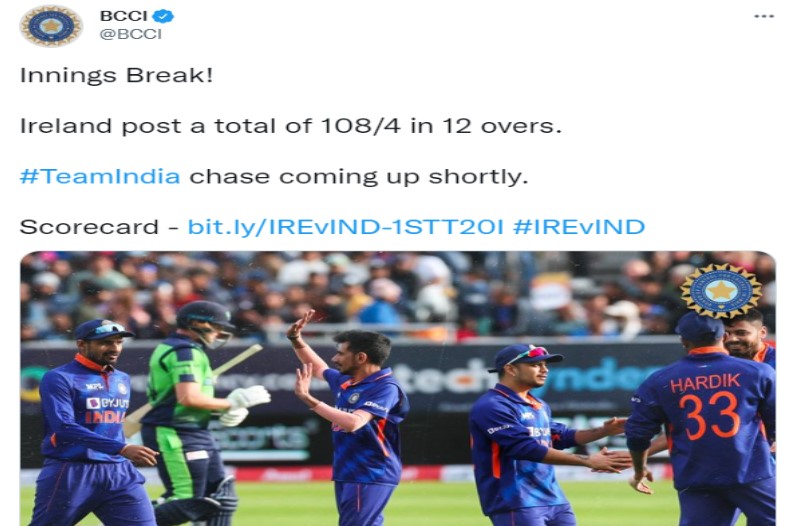 भारत की जीत का रास्ता नहीं रोक पाई बारिश, पहले मैच में आयरलैंड को 7 विकेट से हराया