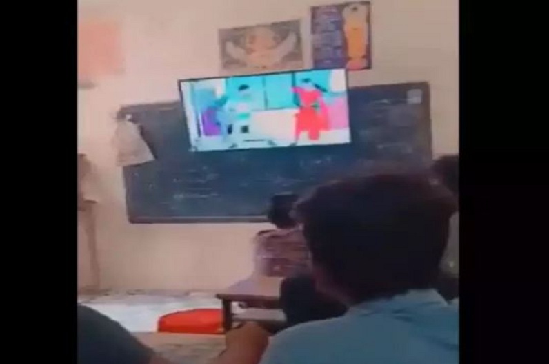 Bhojpurixxxvideo - Bihar viral video: porn bhojpuri song in smart class
