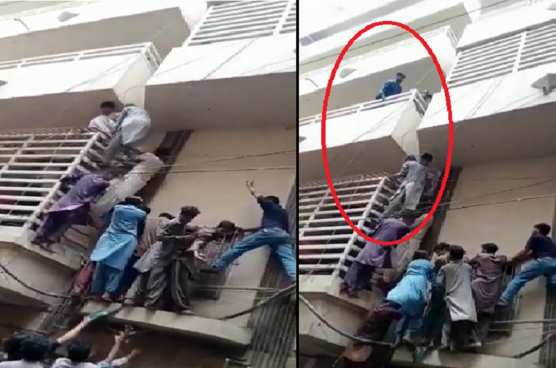 ईशनिंदा के आरोपी हिंदू कर्मचारी को पकड़ने गुस्साई भीड़ घरों पर चढ़ी, हुई गिरफ्तारी, देखें वीडियो
